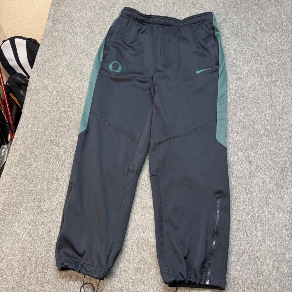 Nike Mens Oregon Ducks Dri-FIT Track Pants Black Green Joggers Large 1299